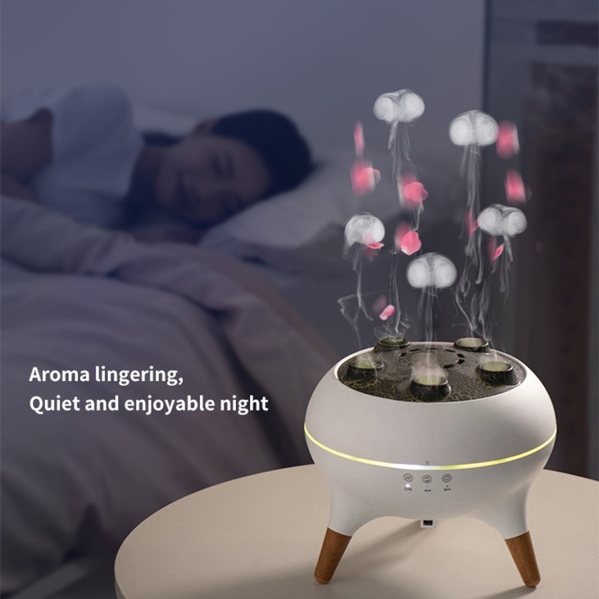 Immax 09104L - Aroma difuzors un gaisa mitrinātājs JELLYFISH LED/11W/5V