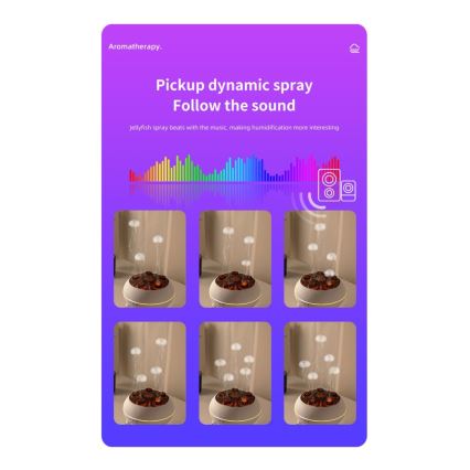 Immax 09104L - Aroma difuzors un gaisa mitrinātājs JELLYFISH LED/11W/5V