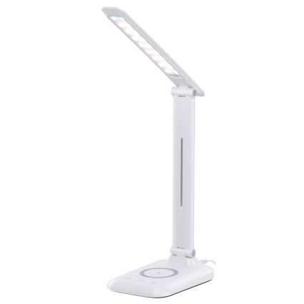LED galda lampa ar regulējamu spilgtumu, bezvadu QI uzlādi un USB LUMI LED/7W/230V balta