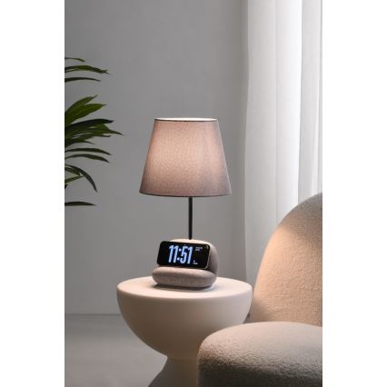 SOFA LED aptumšojama galda lampa ar Qi bezvadu uzlādi, 6W/230V, pelēka