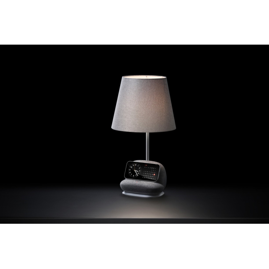 SOFA LED aptumšojama galda lampa ar Qi bezvadu uzlādi, 6W/230V, pelēka