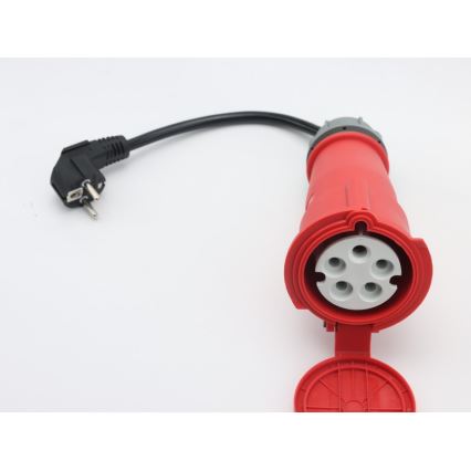 Immax - Pārnēsājama EV uzlādes stacija elektroautomobiļiem AC Type 2 16A/380V 11kW + 230V spraudnis 5m Tuya Wi‑Fi