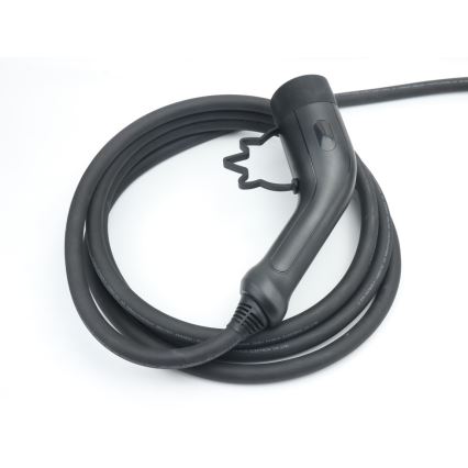 Immax - Pārnēsājama EV uzlādes stacija elektroautomobiļiem AC Type 2 16A/380V 11kW + 230V spraudnis 5m Tuya Wi‑Fi