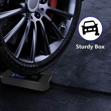 Immax - EV ceļojumu uzlādes stacija elektromobiļiem AC Type 2 32A/380V 22kW + spraudnis 230V 5m Wi-Fi Tuya