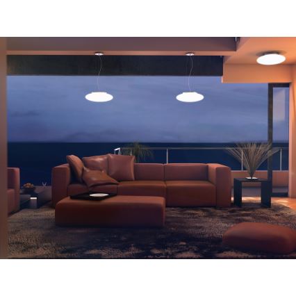Immax NEO 07056L-LED RGBW Regulējams lustra gaismeklis uz stieples ELIPTICO 3xE27/8,5W/100-240V Tuya + tālvadība