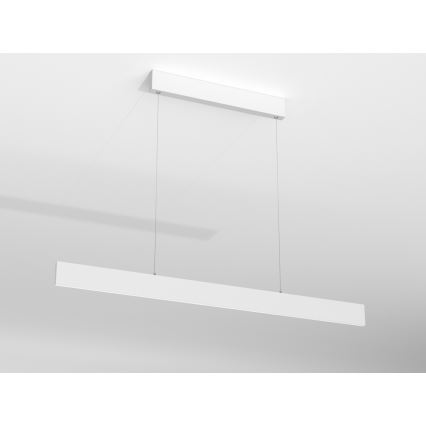 Immax NEO 07075L-LED Aptumšojama lustra ar auklu LISTON balta LED/18W/230V Tuya + tālvadības pults