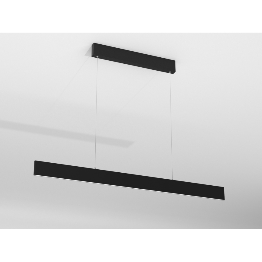 Immax NEO 07076L - LED Aptumšojama lustra ar auklu melna LISTON LED/18W/230V Tuya + tālvadības pults