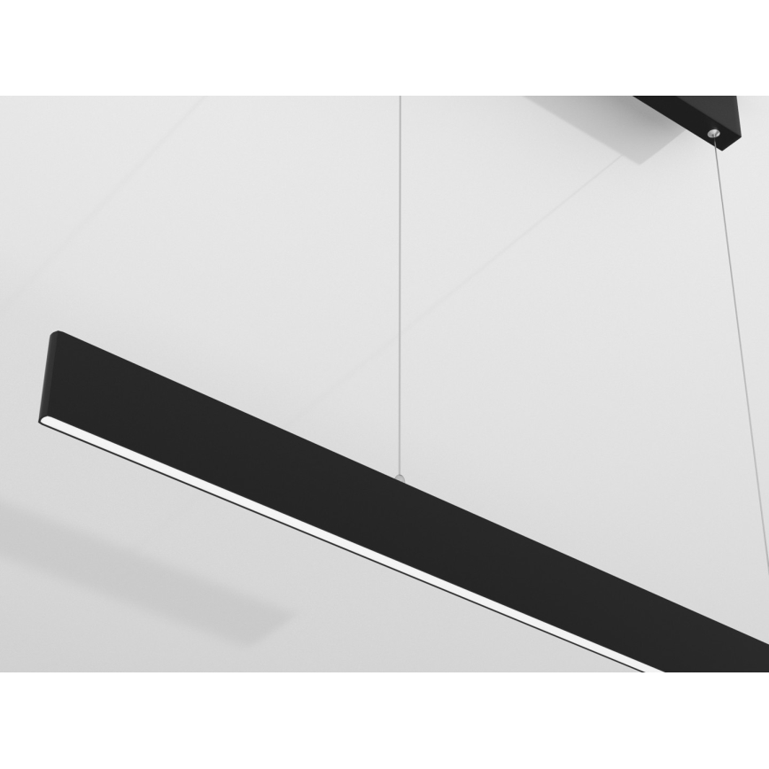 Immax NEO 07076L - LED Aptumšojama lustra ar auklu melna LISTON LED/18W/230V Tuya + tālvadības pults