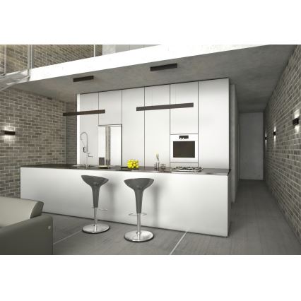 Immax NEO 07076L - LED Aptumšojama lustra ar auklu melna LISTON LED/18W/230V Tuya + tālvadības pults
