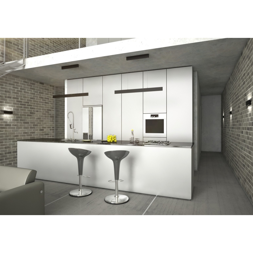 Immax NEO 07076L - LED Aptumšojama lustra ar auklu melna LISTON LED/18W/230V Tuya + tālvadības pults