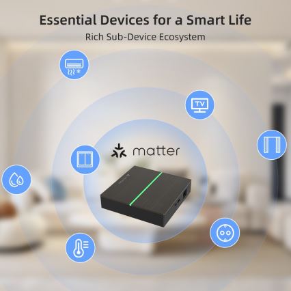 Immax NEO 07117-5 - MATTER BRIDGE viedais Zigbee 3.0 230V Wi-Fi