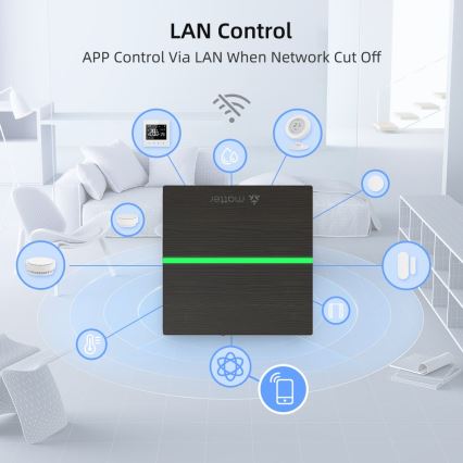 Immax NEO 07117-5 - MATTER BRIDGE viedais Zigbee 3.0 230V Wi-Fi