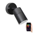 Immax NEO 07118B-2 - LED RGB Aptumšojama āra sienas lampa PARED 1xGU10/5,5W/230V Wi-Fi Tuya IP65
