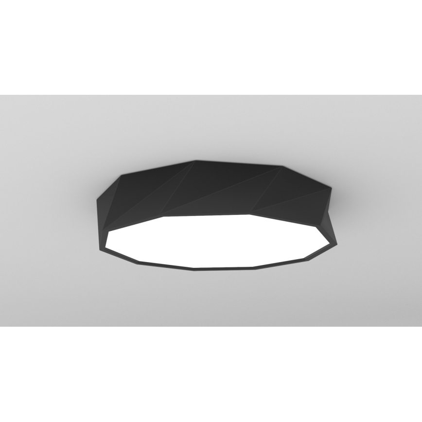 Immax NEO 07130-B60 - LED SMART Aptumšojama grietsu lampa DIAMANTE melna LED/43W/230V + tālvadības pults 60cm Tuya ZigBee