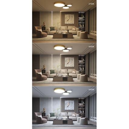 Immax NEO 07130-B60 - LED SMART Aptumšojama grietsu lampa DIAMANTE melna LED/43W/230V + tālvadības pults 60cm Tuya ZigBee