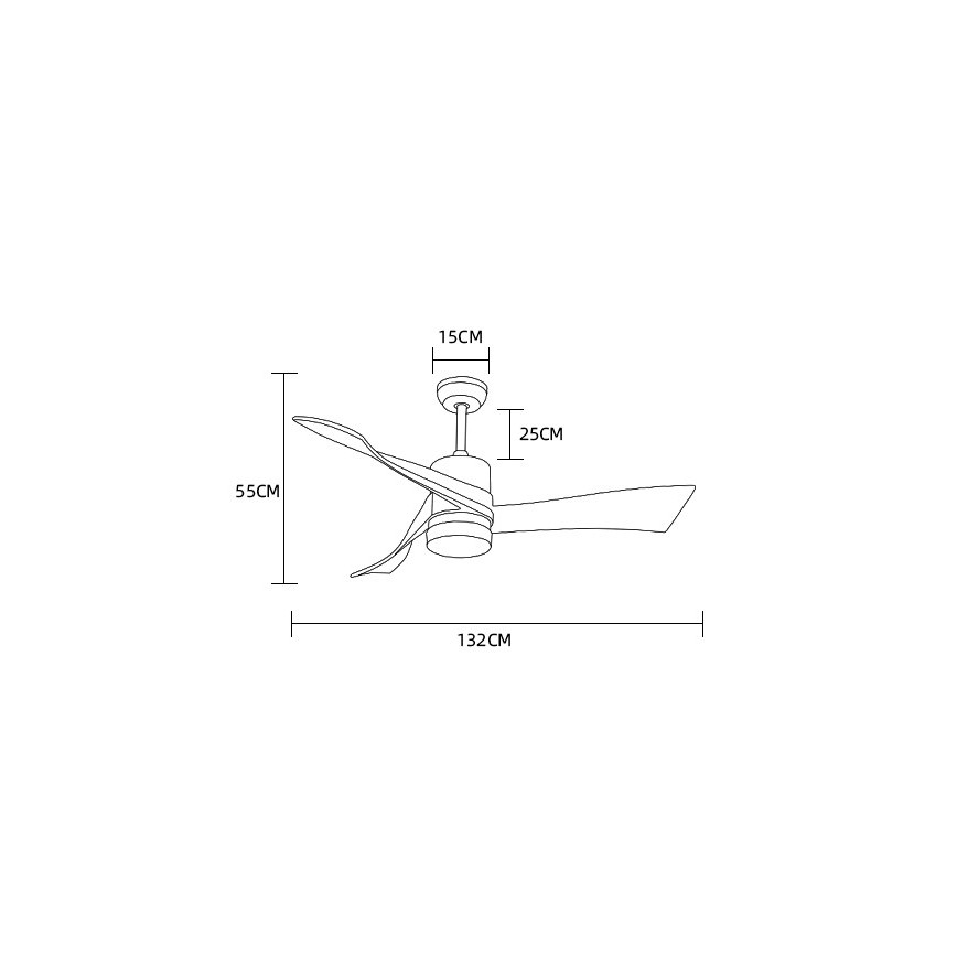Immax NEO 07136-B - LED Aptumšojams griestu ventilators SOFISTICADO LED/18W/230V ozols Wi-Fi Tuya + tālvadības pults