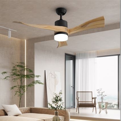 Immax NEO 07136-B - LED Griestu ventilators SOFISTICADO LED/18W/230V ozols Wi-Fi Tuya + tālvadības pults
