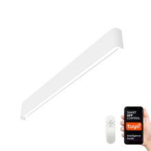 Immax NEO 07137-W - LED SMART Aptumšojama sienas lampa LINEA balta LED/40W/230V + tālvadības pults 76 cm Tuya ZigBee