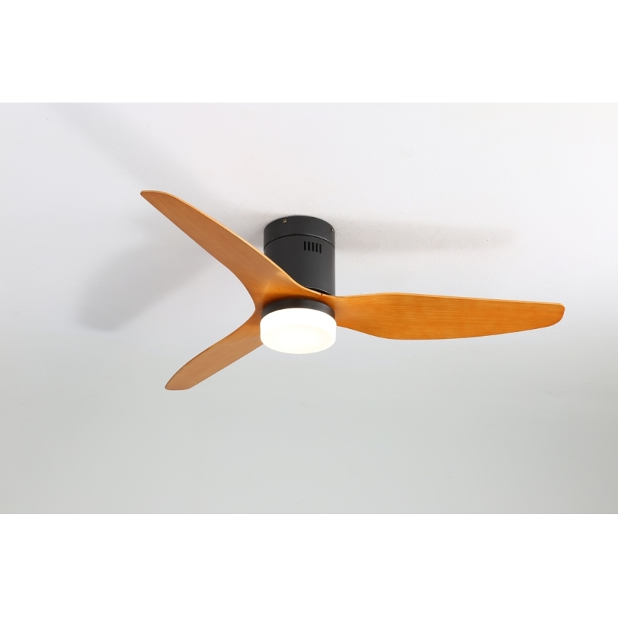 Immax NEO 07142-B - LED Griestu ventilators NEO LITE VENTO LED/18W/230V Tuya Wi-Fi melns/koks + tālvadības pults
