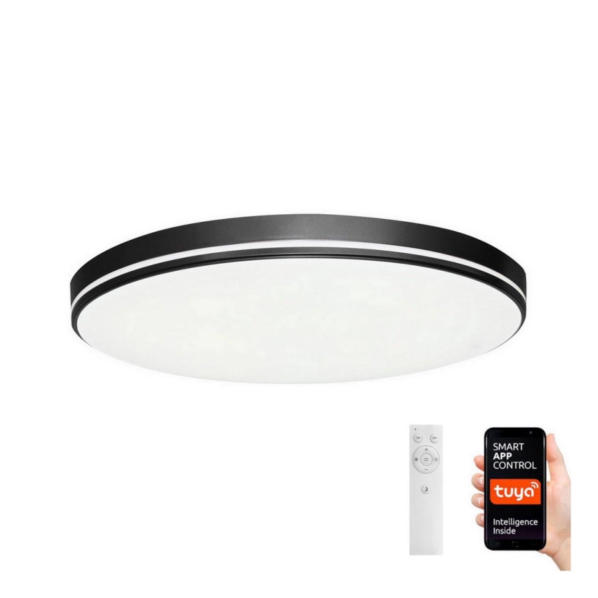 Immax NEO 07148-B40 - LED Aptumšojams griestu gaismeklis NEO LITE AREAS LED/24W/230V Tuya Wi-Fi melns + tālvadības pults