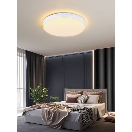 Immax NEO 07149-W40 - LED Aptumšojams griestu gaismeklis NEO LITE AREAS LED/24W/230V Tuya Wi-Fi balts + tālvadības pults