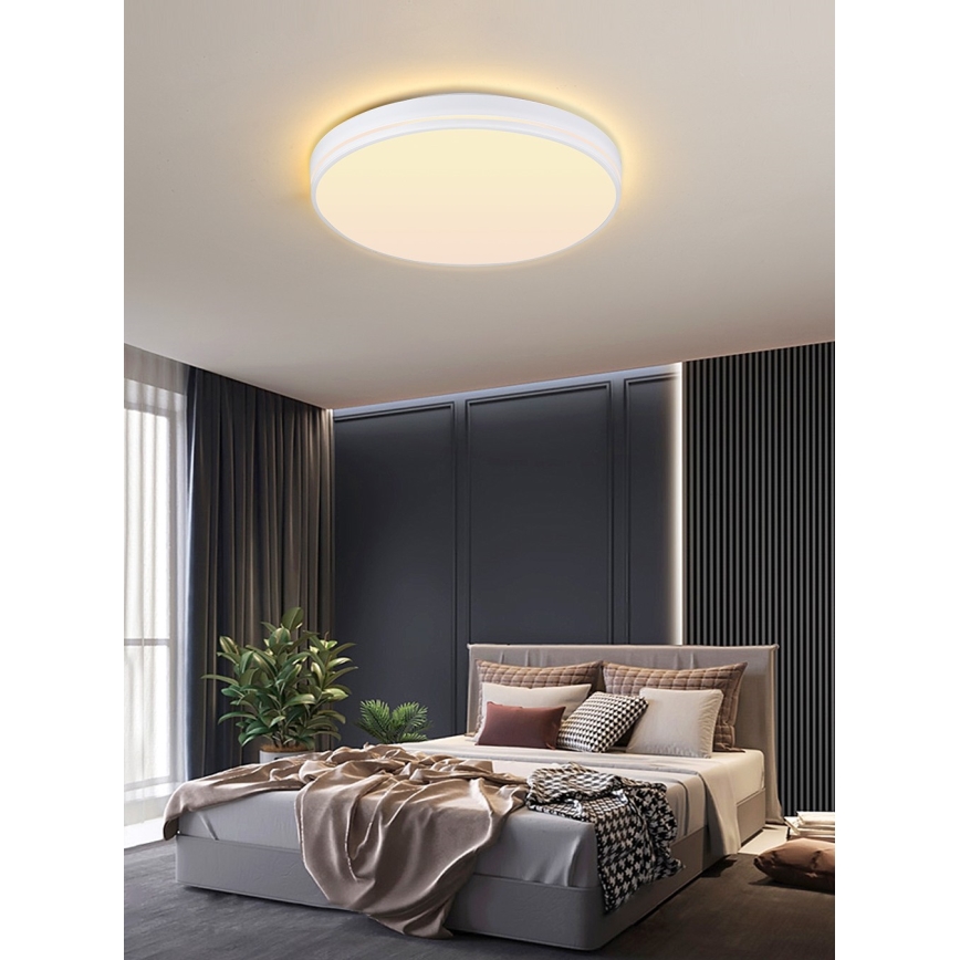 Immax NEO 07149-W51 - LED ptumšojama griestu lampa NEO LITE AREAS LED/48W/230V Tuya Wi-Fi balta + tālvadības pults