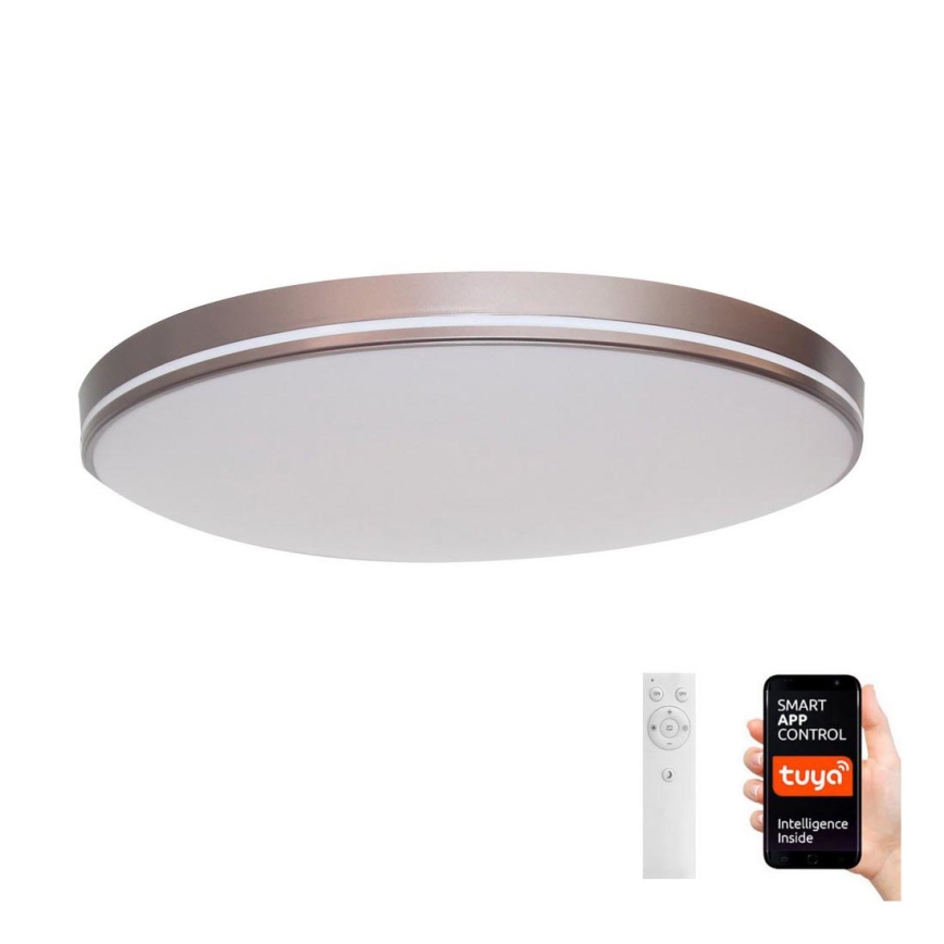 Immax NEO 07150-C51 - LED Aptumšojams griestu gaismeklis NEO LITE AREAS LED/48W/230V Tuya Wi-Fi brūns + tālvadības pults