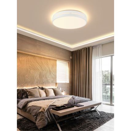 Immax NEO 07153-W30 - LED Aptumšojams griestu gaismeklis NEO LITE PERFECTO LED/24W/230V Wi-Fi Tuya white + tālvadības pults