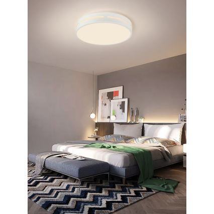 Immax NEO 07153-W30 - LED Aptumšojams griestu gaismeklis NEO LITE PERFECTO LED/24W/230V Wi-Fi Tuya white + tālvadības pults