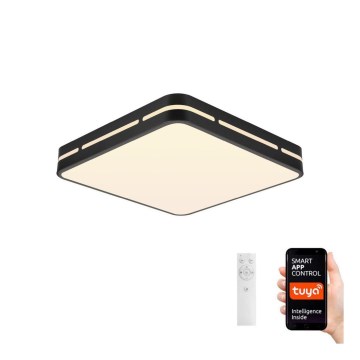 Immax NEO 07154-B42 - LED Aptumšojams griestu gaismeklis NEO LITE PERFECTO LED/48W/230V Wi-Fi Tuya black + tālvadības pults