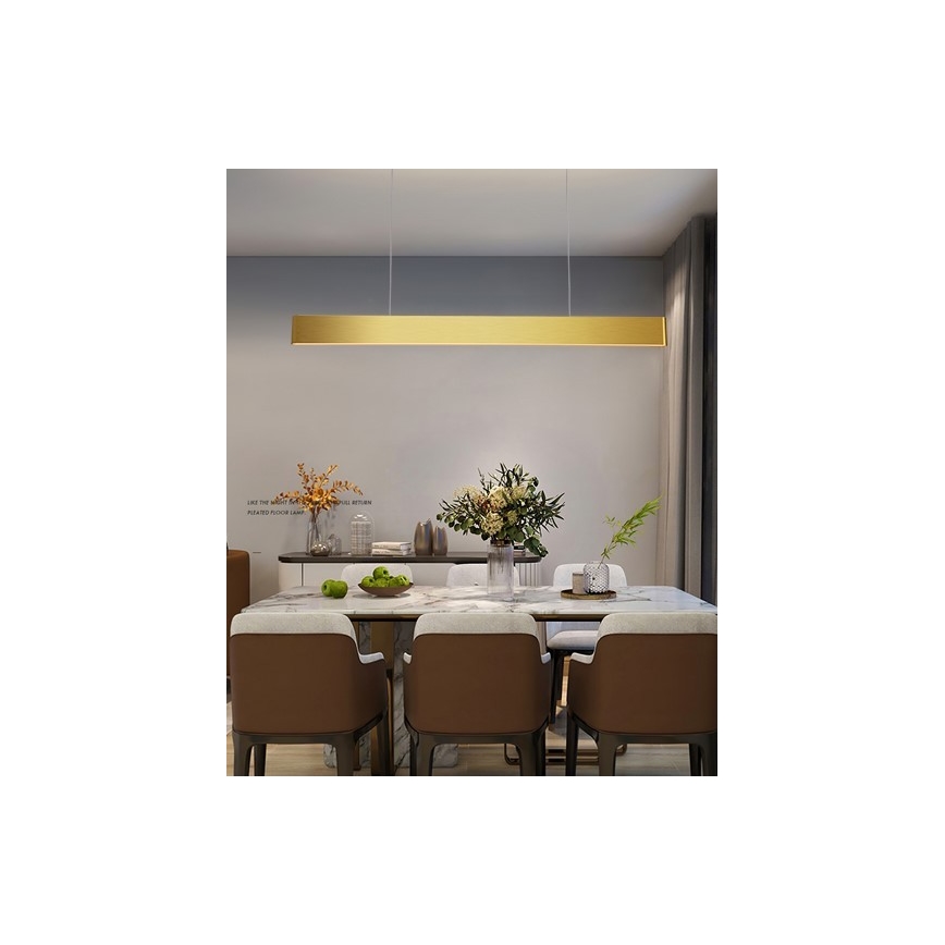 Immax NEO 07157-G120X - LED RGB+CCTW Aptumšojuma lustra ar auklu MILANO LED/40W/230V Tuya zelta