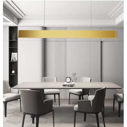 Immax NEO 07157-G120X - LED RGB+CCTW Aptumšojuma lustra ar auklu MILANO LED/40W/230V Tuya zelta