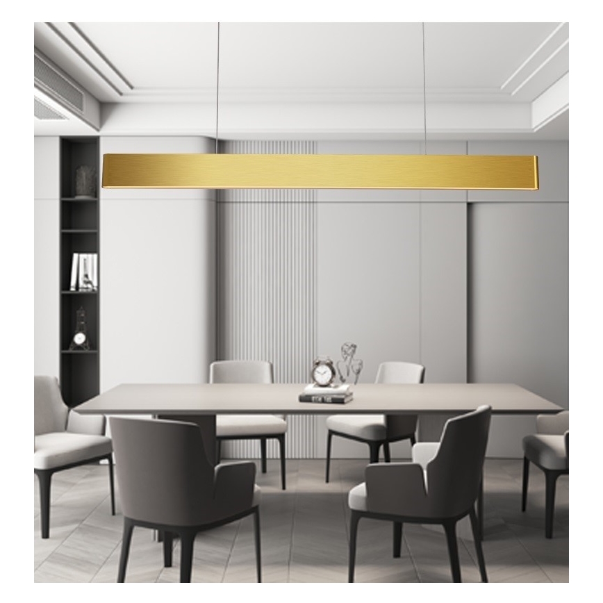 Immax NEO 07157-G120X - LED RGB+CCTW Aptumšojuma lustra ar auklu MILANO LED/40W/230V Tuya zelta
