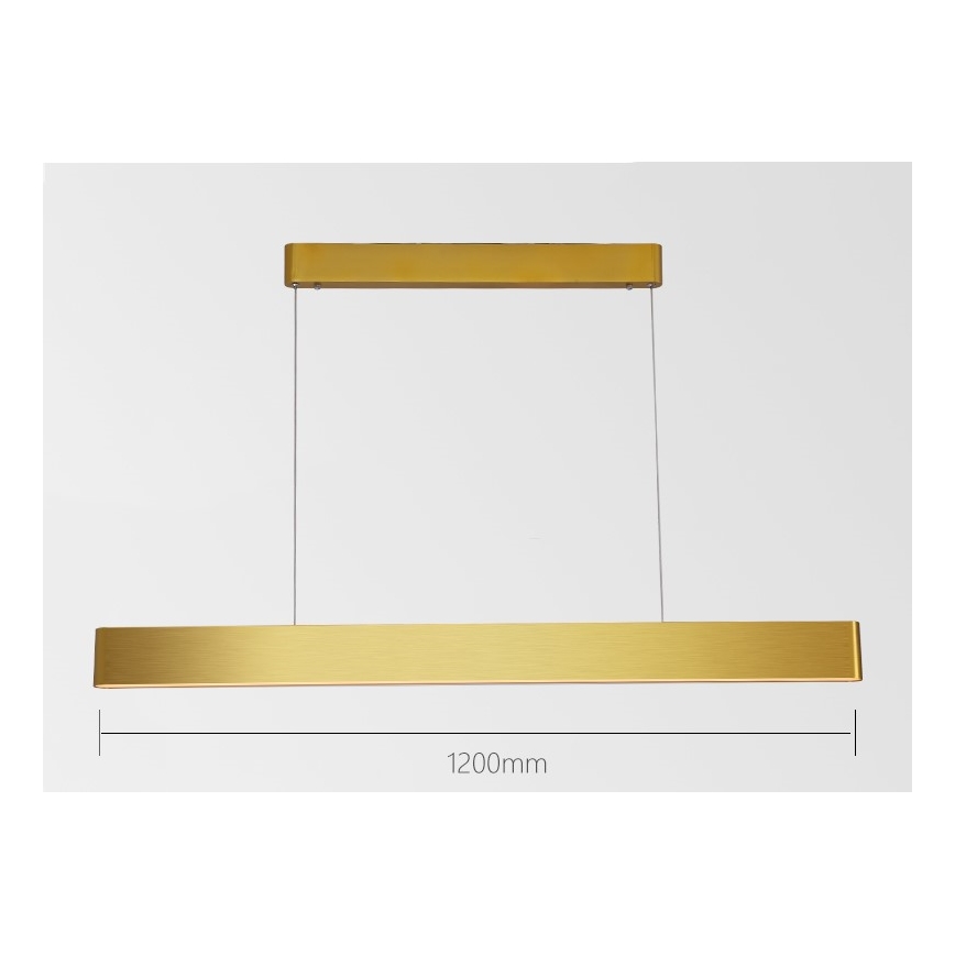 Immax NEO 07157-G120X - LED RGB+CCTW Aptumšojuma lustra ar auklu MILANO LED/40W/230V Tuya zelta