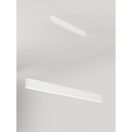 Immax NEO 07157-W120X - LED RGB+CCT Aptumšojuma lustra ar auklu MILANO LED/40W/230V Tuya balta