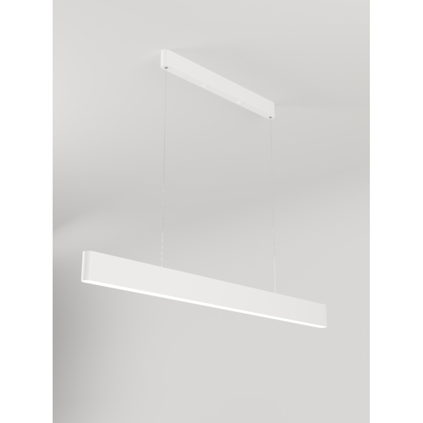 Immax NEO 07157-W120X - LED RGB+CCT Aptumšojuma lustra ar auklu MILANO LED/40W/230V Tuya balta