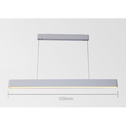 Immax NEO 07157-W120X - LED RGB+CCT Aptumšojuma lustra ar auklu MILANO LED/40W/230V Tuya balta