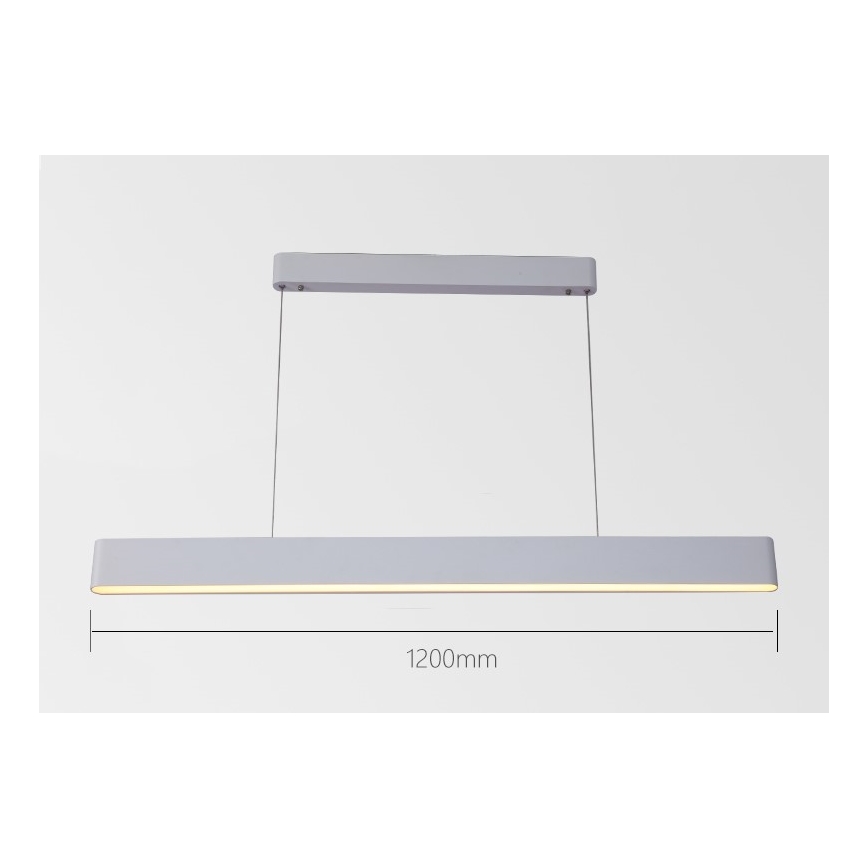 Immax NEO 07157-W120X - LED RGB+CCT Aptumšojuma lustra ar auklu MILANO LED/40W/230V Tuya balta
