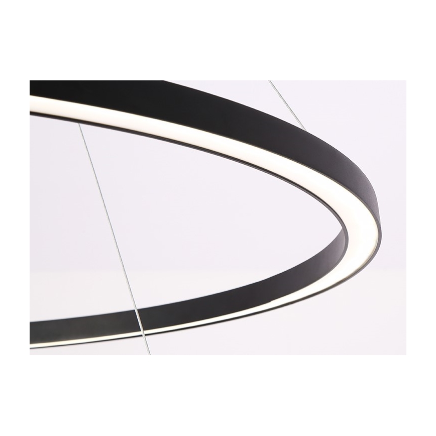 Immax NEO 07158-B80 - LED Aptumšojama lustra ar auklu FINO LED/60W/230V Tuya melna + tālvadības pults