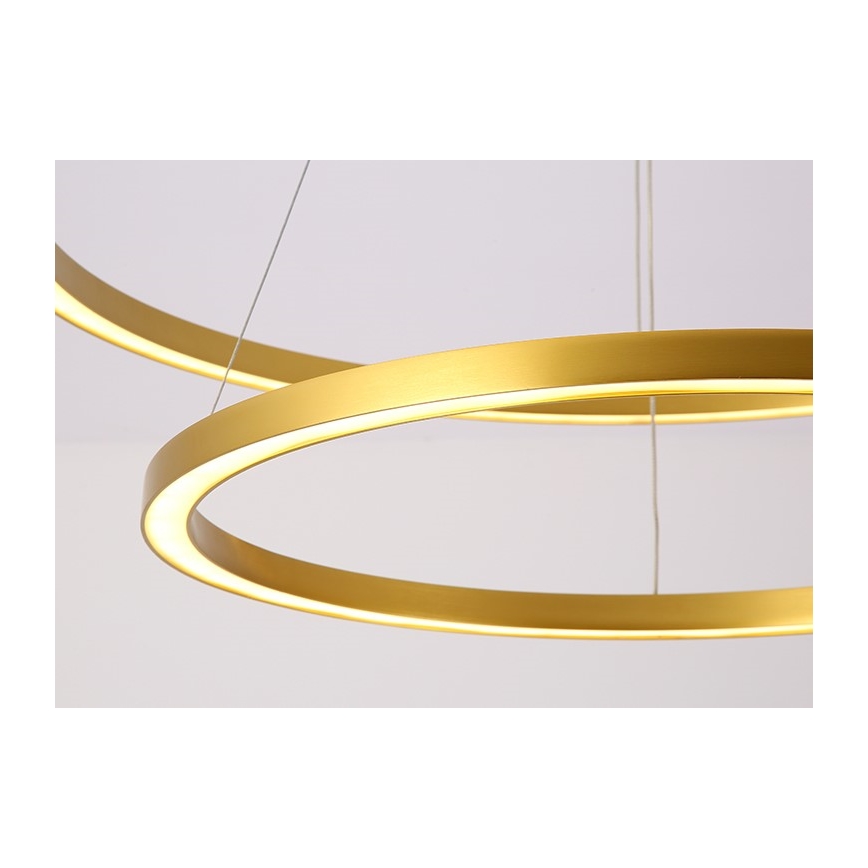 Immax NEO 07159-G80 - LED Aptumšojama lustra ar auklu FINO LED/60W/230V Tuya zelta + tālvadības pults