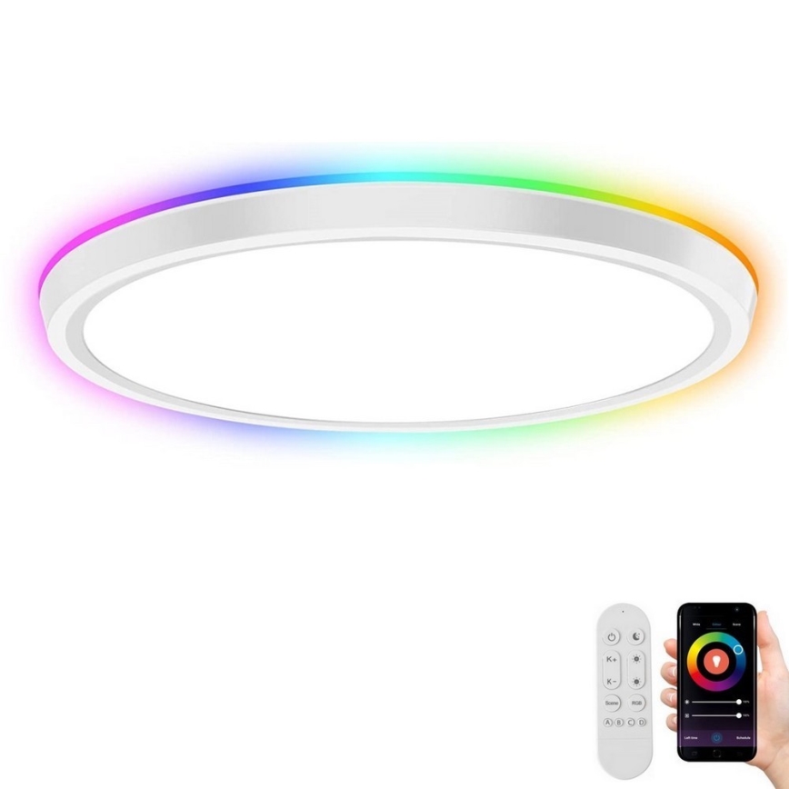 Immax NEO 07164-40 - LED RGB+CCT Aptumšojama griestu lampa NEO LITE TUDO LED/50W/230V Wi-Fi Tuya +tālvadības pults