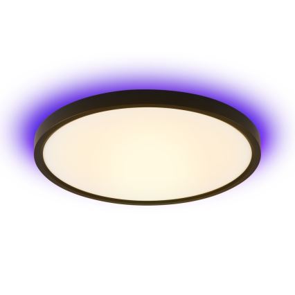 Immax NEO 07166-B40 - LED RGB+CCT Aptumšojama griestu lampa NEO LITE TUDO LED/50W/230V Wi-Fi Tuya melna + tālvadības pults