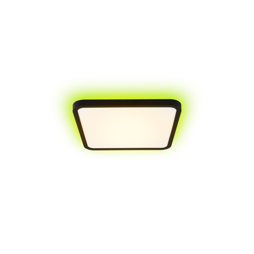 Immax NEO 07167-B40 - LED RGB+CCT Aptumšojama griestu lampa NEO LITE TUDO LED/50W/230V Wi-Fi Tuya melna + tālvadības pults