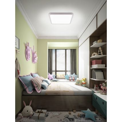 Immax NEO 07168-W40 - LED RGB+CCT Aptumšojama griestu lampa NEO LITE TUDO LED/50W/230V Wi-Fi Tuya balta + tālvadības pults