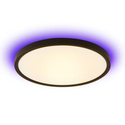 Immax NEO 07170-B60 - LED RGB+CCT Aptumšojama griestu lampa NEO LITE TUDO LED/65W/230V 2700-6500K Wi-Fi Tuya melna + tālvadības pults