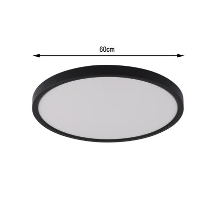 Immax NEO 07170-B60 - LED RGB+CCT Aptumšojama griestu lampa NEO LITE TUDO LED/65W/230V 2700-6500K Wi-Fi Tuya melna + tālvadības pults