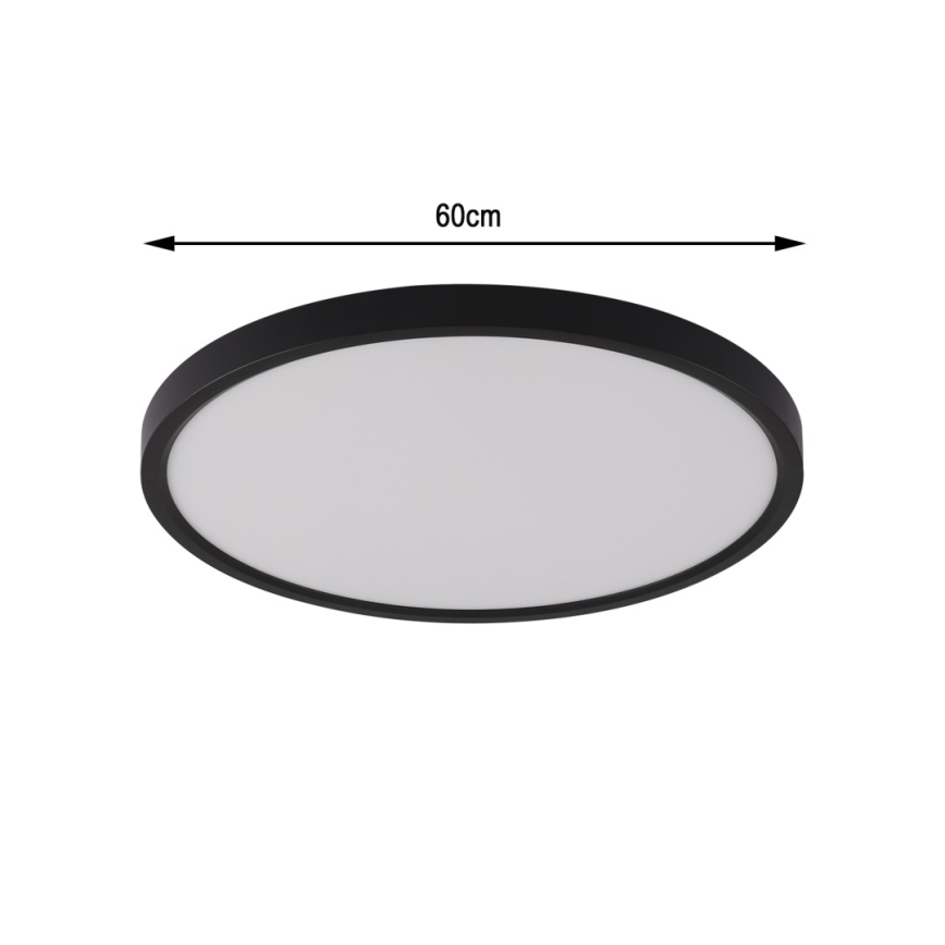 Immax NEO 07170-B60 - LED RGB+CCT Aptumšojama griestu lampa NEO LITE TUDO LED/65W/230V 2700-6500K Wi-Fi Tuya melna + tālvadības pults