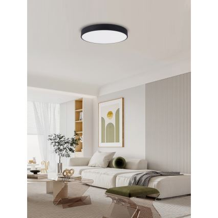 Immax NEO 07202L - LED Aptumšojama griestu lampa RONDATE LED/53W/230V melna Tuya + tālvadības pults