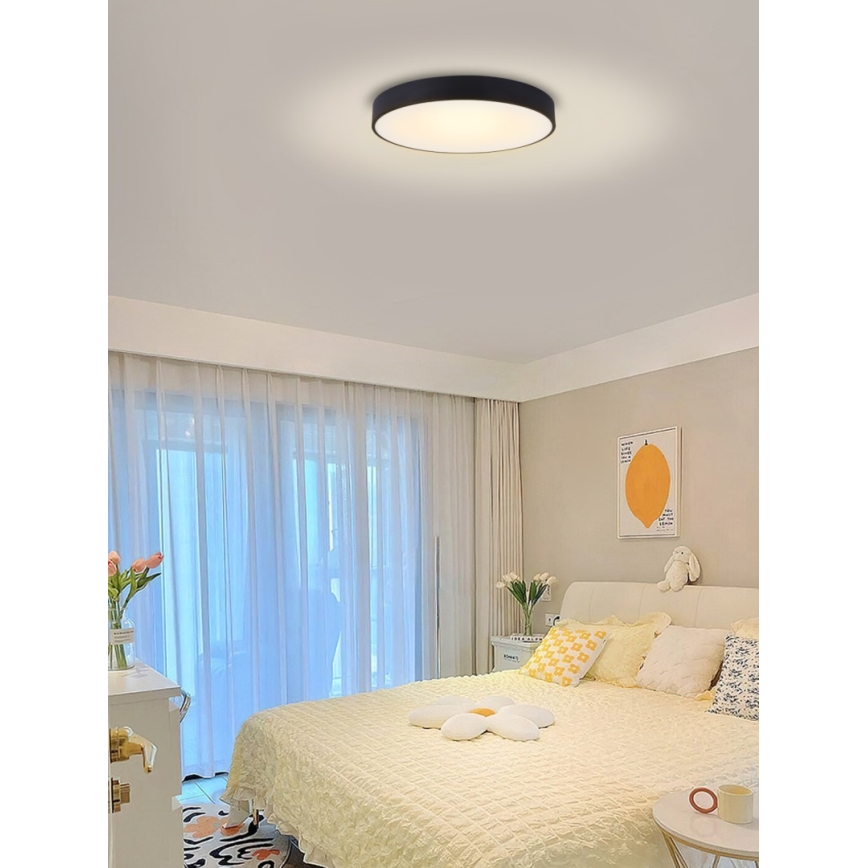 Immax NEO 07202L - LED Aptumšojama griestu lampa RONDATE LED/53W/230V melna Tuya + tālvadības pults