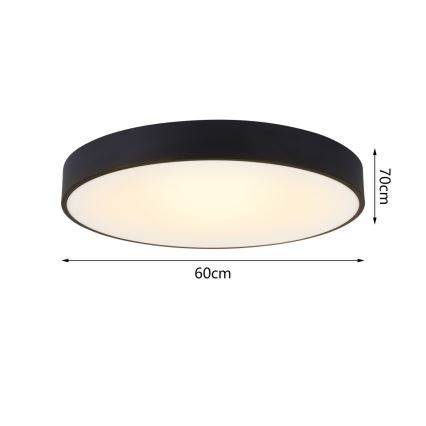 Immax NEO 07202L - LED Aptumšojama griestu lampa RONDATE LED/53W/230V melna Tuya + tālvadības pults